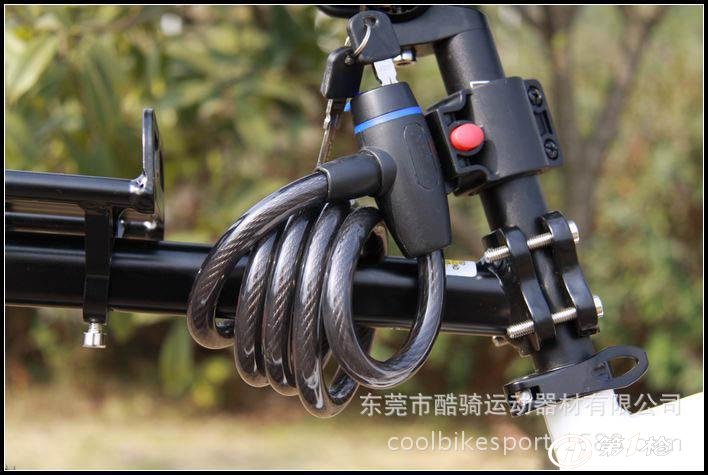 自行车锁条形锁ty533通用自行车锁中国十大锁网 钢丝锁自行车装备