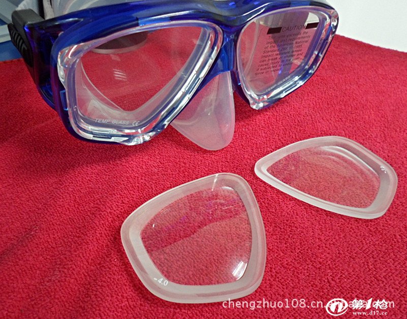 玻璃厂家供应1000度潜水眼镜近视玻璃镜片