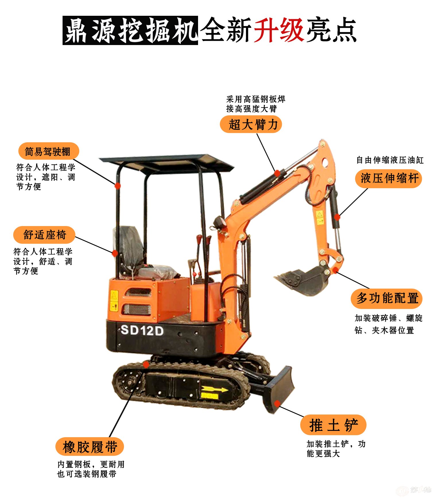 旱厕改造专用小挖沟机 厂家直销微型挖掘机