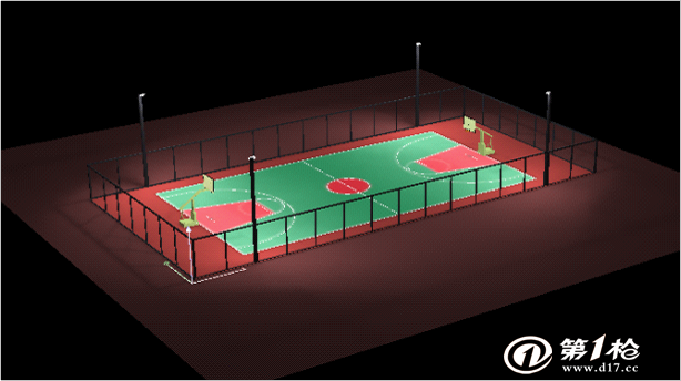 室内篮球场馆照明19年专用灯光-灯具数量设计说明