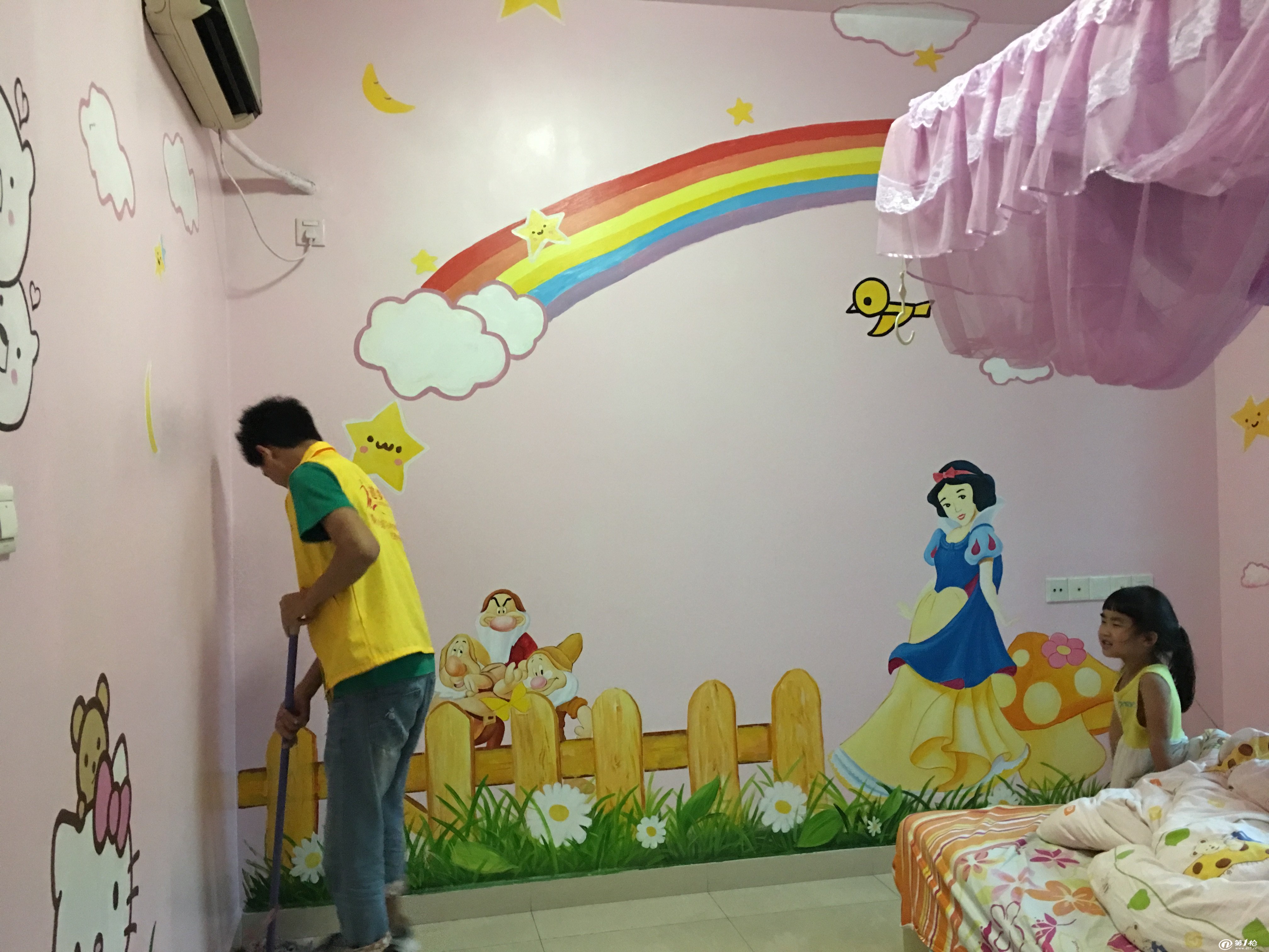 商务与消费服务 创意设计服务 装潢设计 广州墙绘 儿童房彩绘 卡通