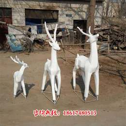 鹿雕塑-几何造型鹿雕塑公司