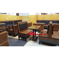达芬家具10年品牌供应西餐厅实木卡座桌椅实木餐椅实木餐桌