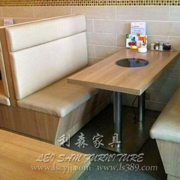 厂家生产 大理石火锅桌 餐厅火锅桌 中式火锅桌
