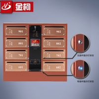 金柯智能感应信报箱 不锈钢镶嵌式小区意见箱邮箱