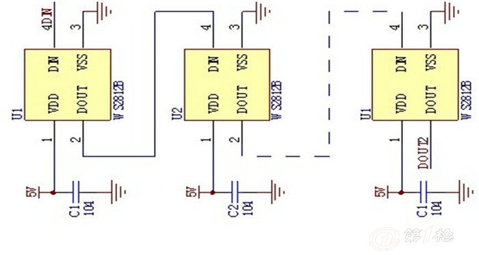 ws2812b 內置驅動ic燈珠 全綵燈條led光源