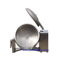 供应嘉利机械厂家电动可倾加盖蒸汽蒸煮锅