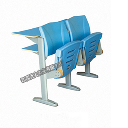 学校排椅 中空吹塑自动翻板课桌椅 会议阶梯椅