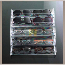 郑州多层展示架太阳镜陈列架墨镜展架透明亚克力眼镜收纳盒