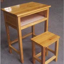 江西课桌椅实木单人课桌椅