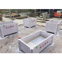 GRC水泥花箱模具 防腐仿木花箱价格 组合花箱 可拆花箱模具 