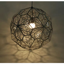设计师创意网球金属多边形钻石球吊灯个性展厅吊灯餐厅吊灯饰