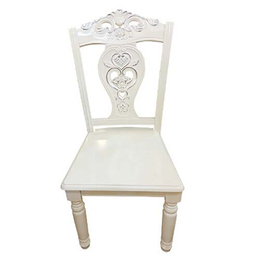 厂家批发 新款欧式布艺餐椅实木白色雕花椅酒店家具大理石餐桌椅