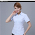 夏季修身短袖女士衬衫韩版纯色文员商务工作服厂家定做缩略图2