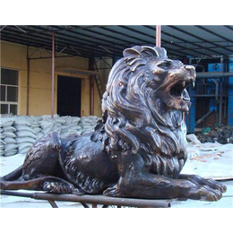 北京铜狮子_宏达雕塑(在线咨询)_铜狮子哪里做的好