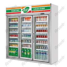 雅绅宝商用冷藏展示厂家供应便利店用的冰箱 三门便利店饮料冰柜