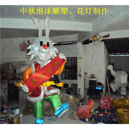 泡沫雕塑,广州旭凯装饰工艺品,玉兔泡沫雕塑模型