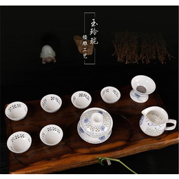 玲珑茶具 镂空|玲珑茶具|金镶玉功夫茶具