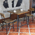 海德利美式复古咖啡厅铁艺餐桌椅 酒吧实木桌子椅子组合厂家*缩略图1