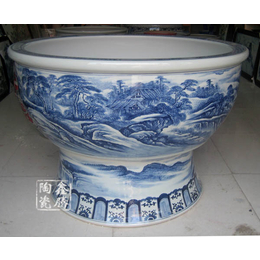 供应手绘陶瓷大缸 直径1.5米陶瓷大缸 鑫腾陶瓷* 