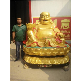 四川铜弥勒佛像,鑫鹏铜雕(在线咨询),贴金铜弥勒佛像