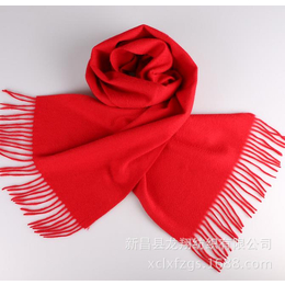 红围巾批发定制 新款羊绒围巾 聚会活动年会围巾