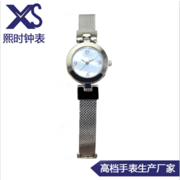 不锈钢网带手表 瑞士进口机芯手表 简约女士手表