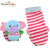 婴儿童宝宝0-3个月动物立体摇铃袜套袜子玩具春秋缩略图2