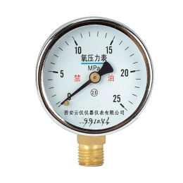 特殊气体禁油系列氧气压力表YO