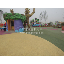 甘肃公园学校彩色路面透水地坪施工