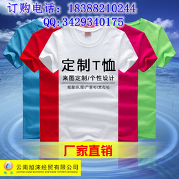 宣威班服 工作服批发定做 纯棉空白短袖印字 logo