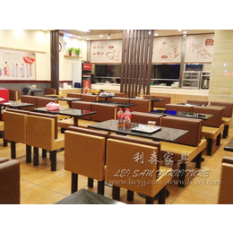 深圳 茶餐厅大理石餐桌 人造石餐桌椅 利森工厂订做