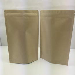 一磅咖啡袋牛皮纸茶叶包装袋防潮食品袋自封直立牛皮纸袋