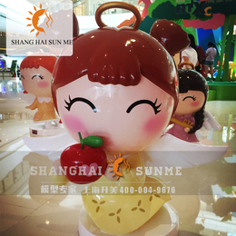 模型*上海升美福气娃娃卡通玻璃钢雕摆件展览定制厂