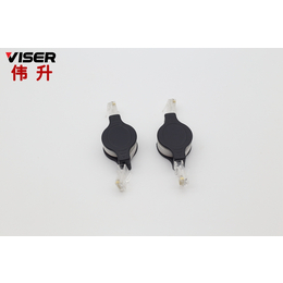 VISER热售经久*黑白色1米5*RJ45伸缩网线