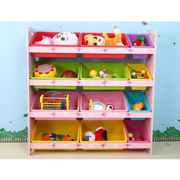 *园宝宝带书架板式玩具柜 简约儿童卡通超大容量整理架