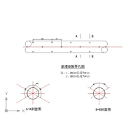 PE打孔管的图纸设计如图所示