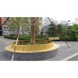 丹东市厂家*树围椅规格圆形实木圆椅子花坛*围椅定制