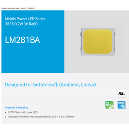  韩国三星 LM281BA 2835灯珠0.2W 现货供应 