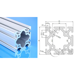 供应8080欧标重型铝型材及铝型材框架加工规格齐全