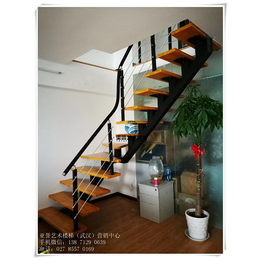 盘龙城钢木楼梯|钢木楼梯颜色|简约钢木楼梯