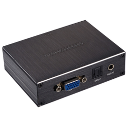 ANQM615新品HDMI转VGA+光纤+3.5音频转换器