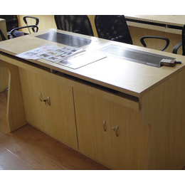 怀化电教室电脑桌_广州博奥_钢制电教室电脑桌