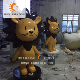 模型*上海升美卡通狮子玻璃钢雕塑树脂模型摆件雕塑定制
