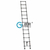 广州创乾CQH4米铝合金梯子单面直梯创乾安全梯铝合金竹节梯子缩略图2