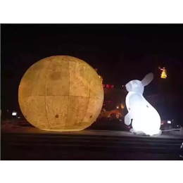 高大上月球中秋节月球月亮玉兔互动道具出租