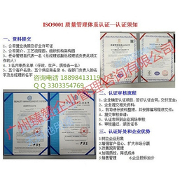 安徽省ISO9001质量管理体系认证