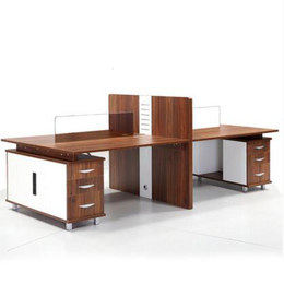职员办公桌家具简约现代电脑桌员工桌屏风4人位办公桌椅