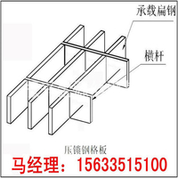 振兴镀锌钢格栅踏步板重型压焊钢板踏步