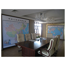办公室会议室展示地图挂图定做安装
